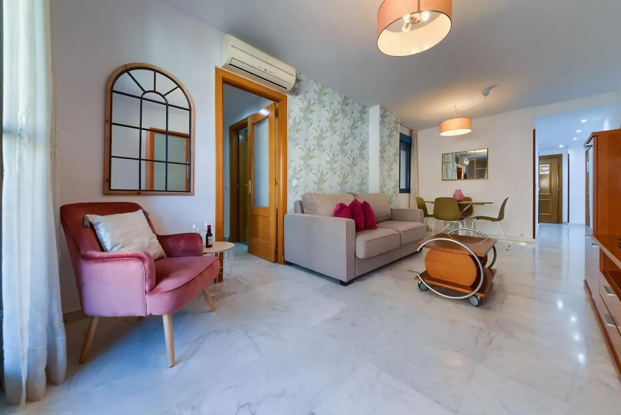 Apartment Holidays2Malaga Ayala 450 Mts From Beach & Terrace